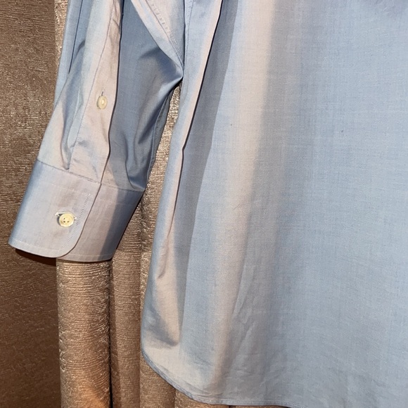 Robert Talbott Size 17 Cotton Button Down Dress Shirt - Picture 9 of 10